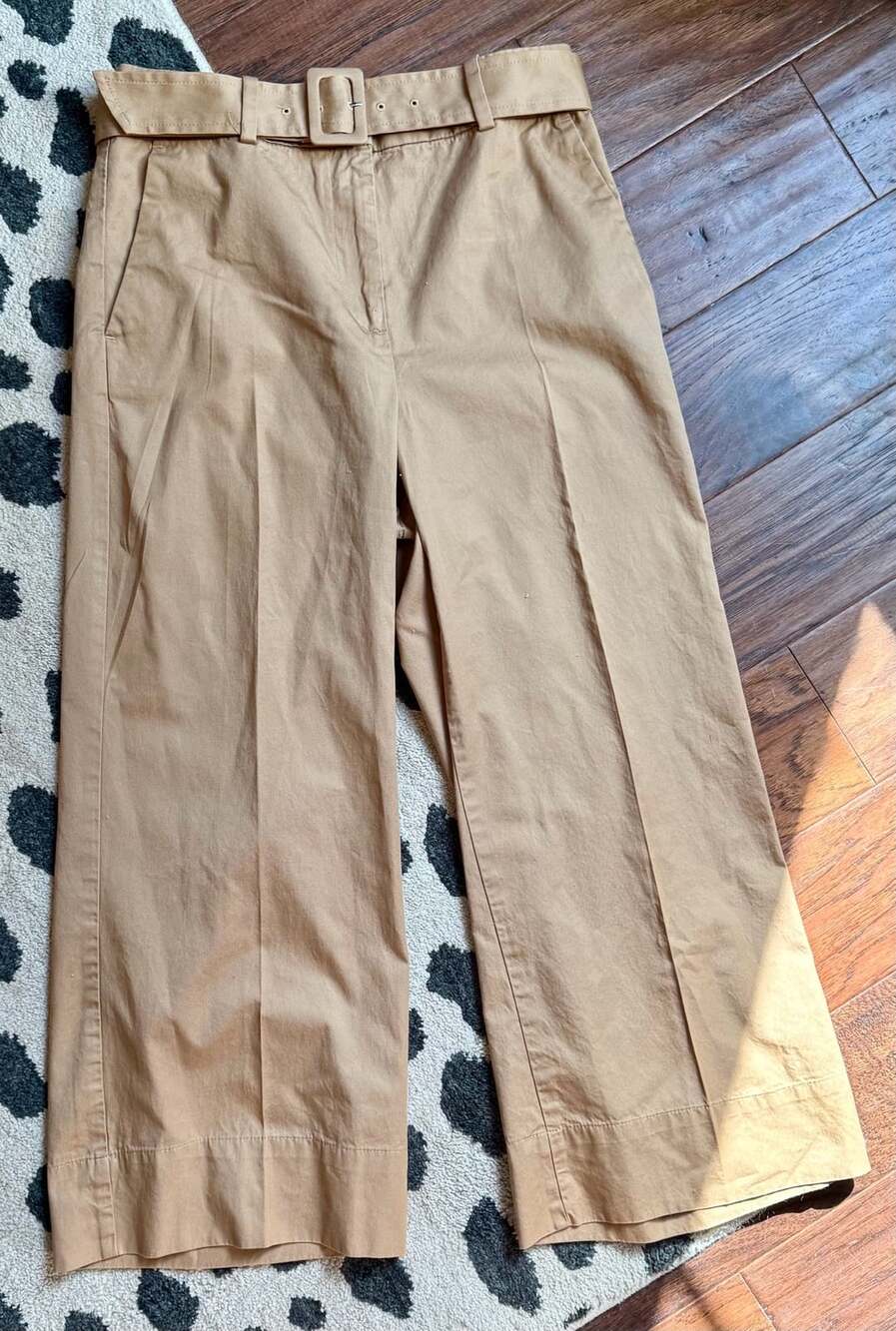 Women's Dark beige Twill Dress Pants